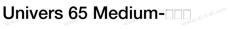 Univers 65 Medium字体转换